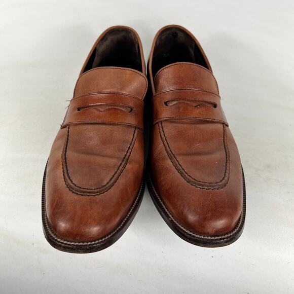 Cole Haan Warner Grand Penny Loafers Men\'s 10 Brown Tan Leather Slip-On C11444 main image 4